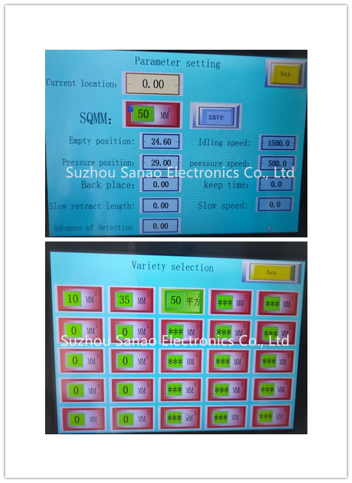 Lug crimping muchina