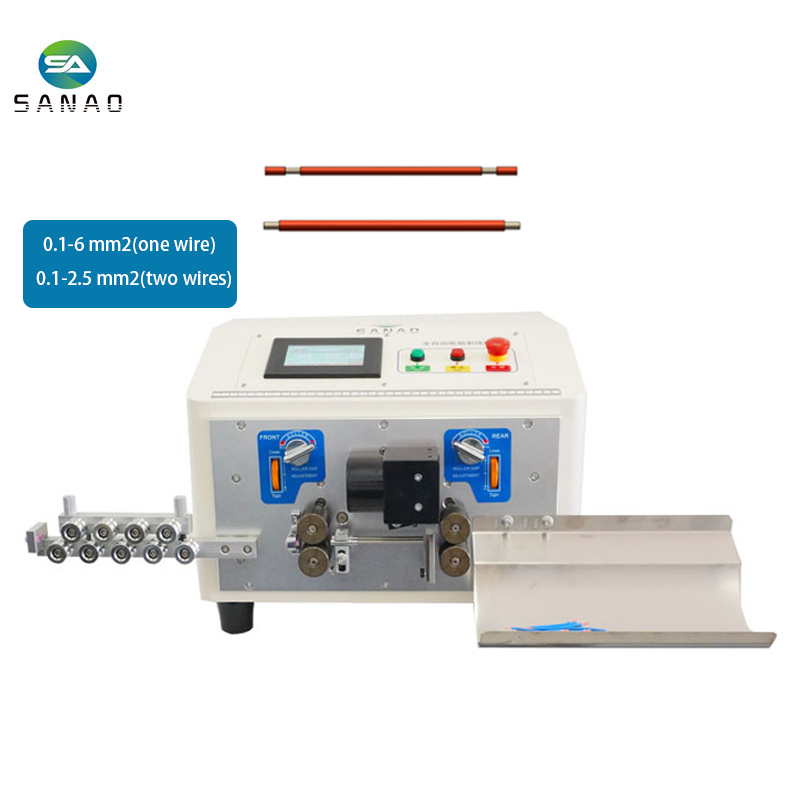 Automatic wire stripping machine